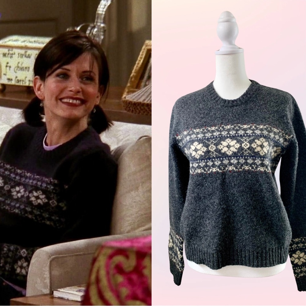 Extremely Rare Alt. Snowflake Sweater ASO Monica Geller on Friends